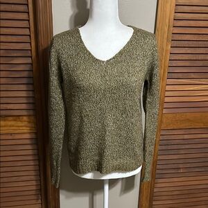 Vero Moda Green V-Neck Sweater